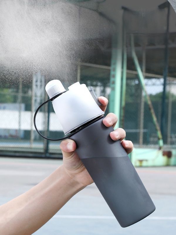 20OZ Misting Water Bottle Sports Water Bottle with Spray Mist for Outdoor Hydration