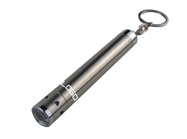 Stainless Steel LED Pocket Flashlight Torch