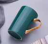 Customized Logo New Ceramic Gold Hand Custom-made Coffee Mug