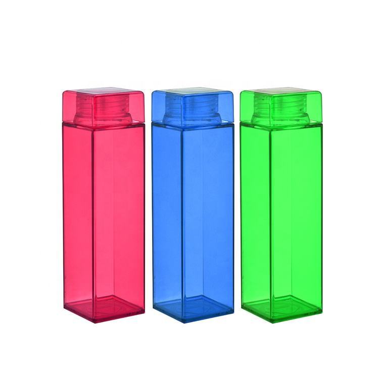 Square Pure Color Water Bottle