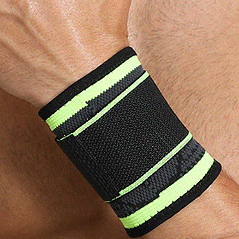 Sports Bandage Wrapped Around Pressure Wrist Brace