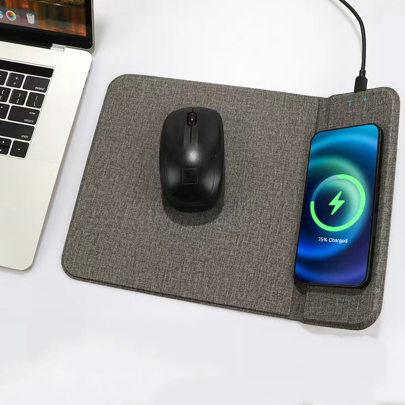 Wireless Charging Mousepad with Phone Stand
