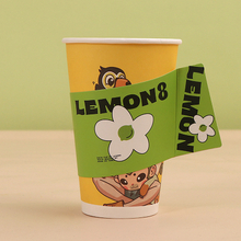 One-off Corrugated Paper Cup Set Advertising Printing Custom