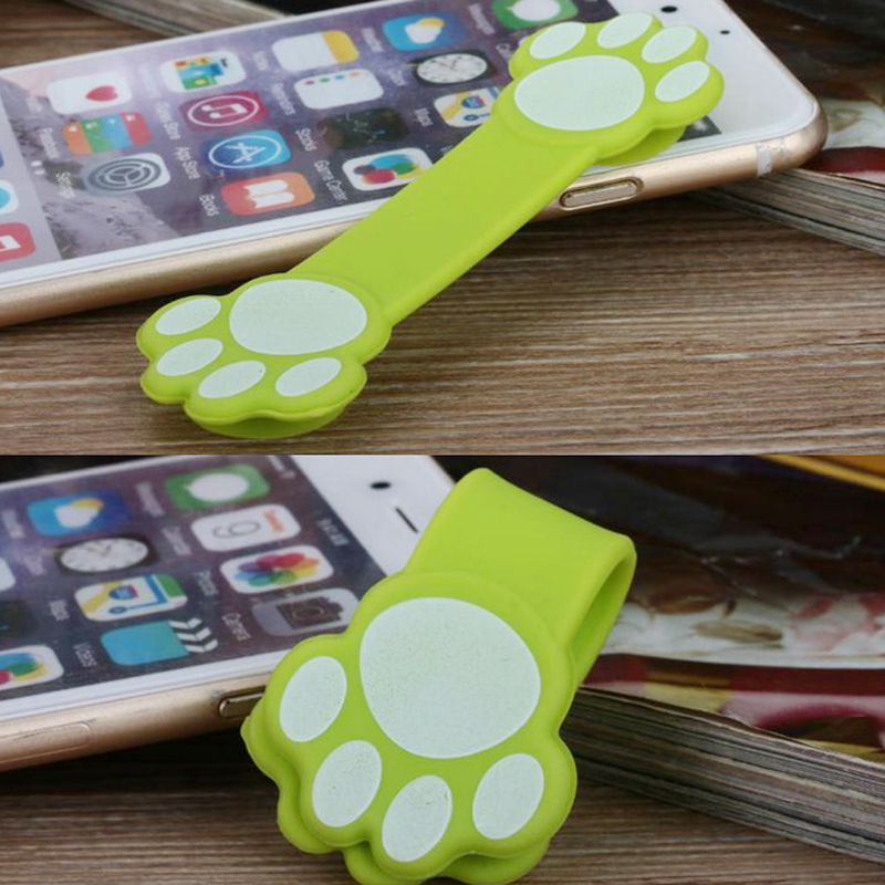 Customizable silicone cat claw sucker phone stand hub