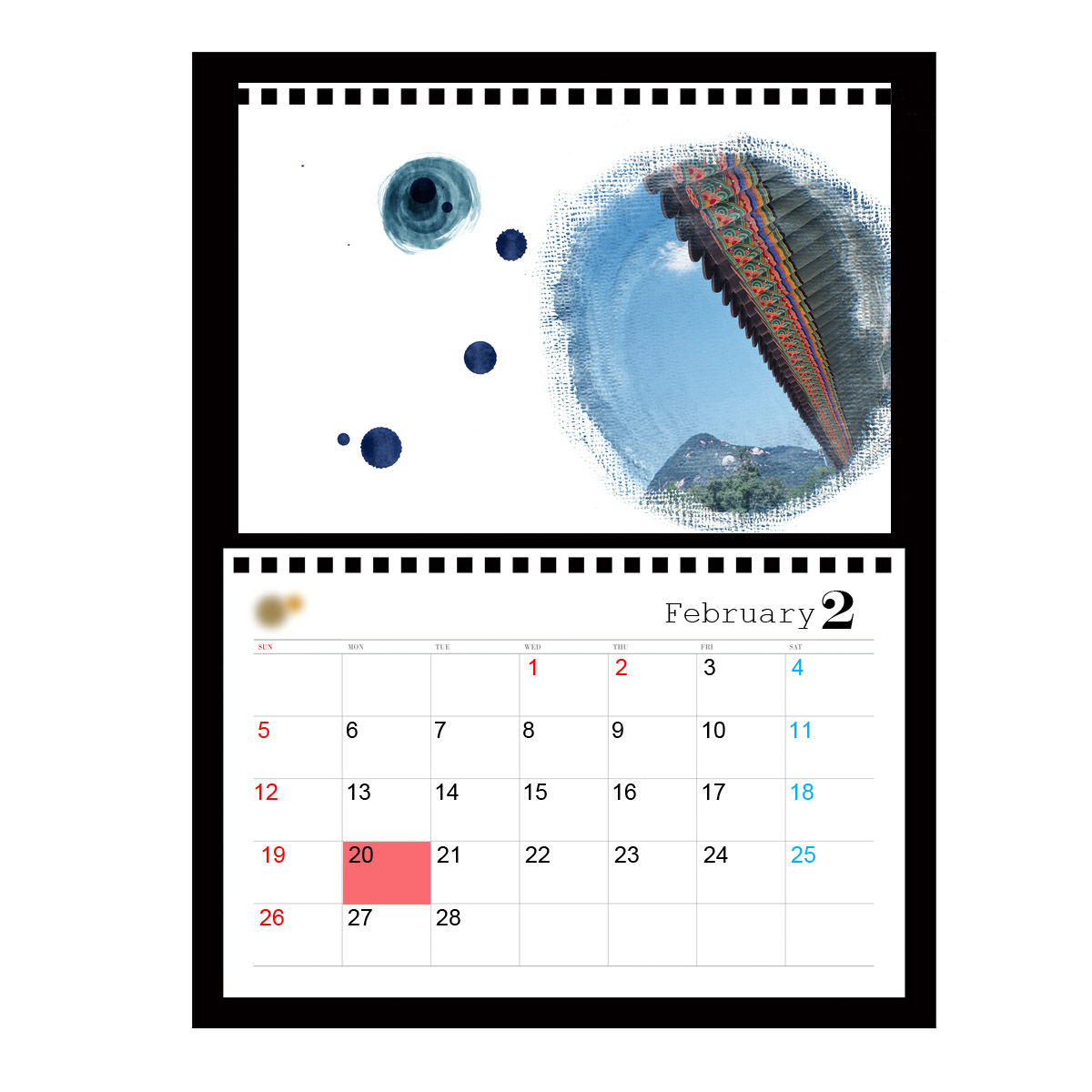 Custom Deluxe Inspiration Desk Pad Calendar