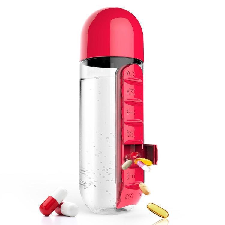 600ML Colorful Pills Water Bottle