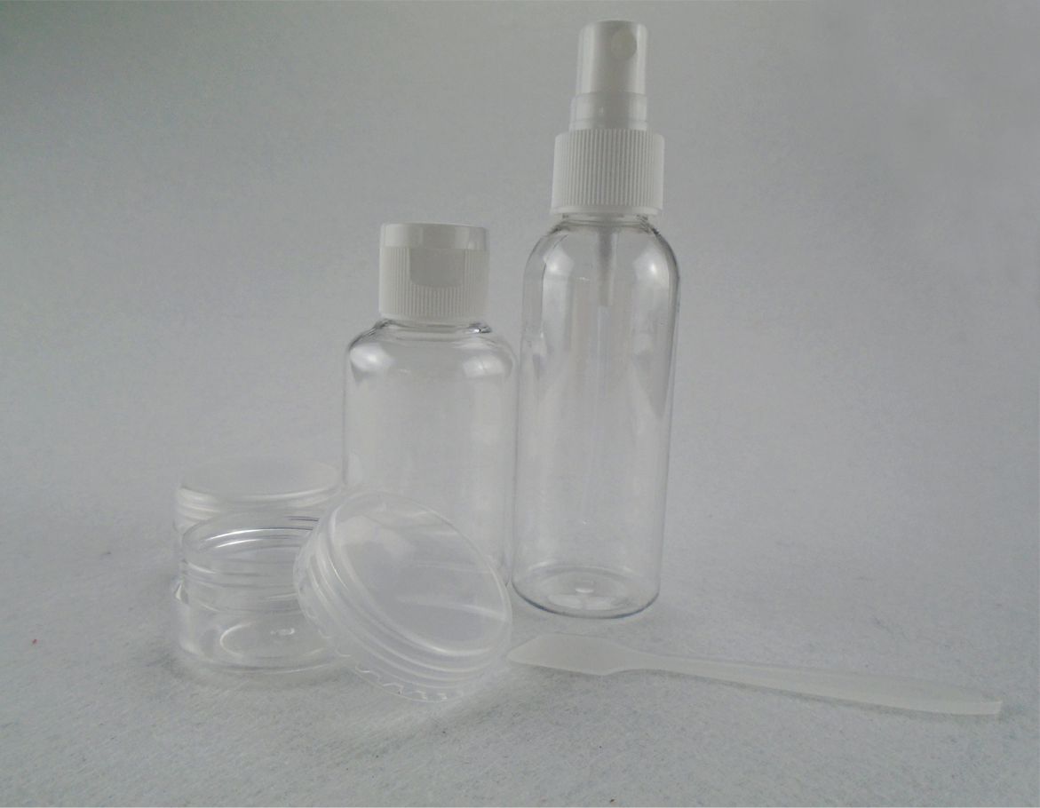 5-Piece Shampoo Lotion Refill Travel Bottles Set