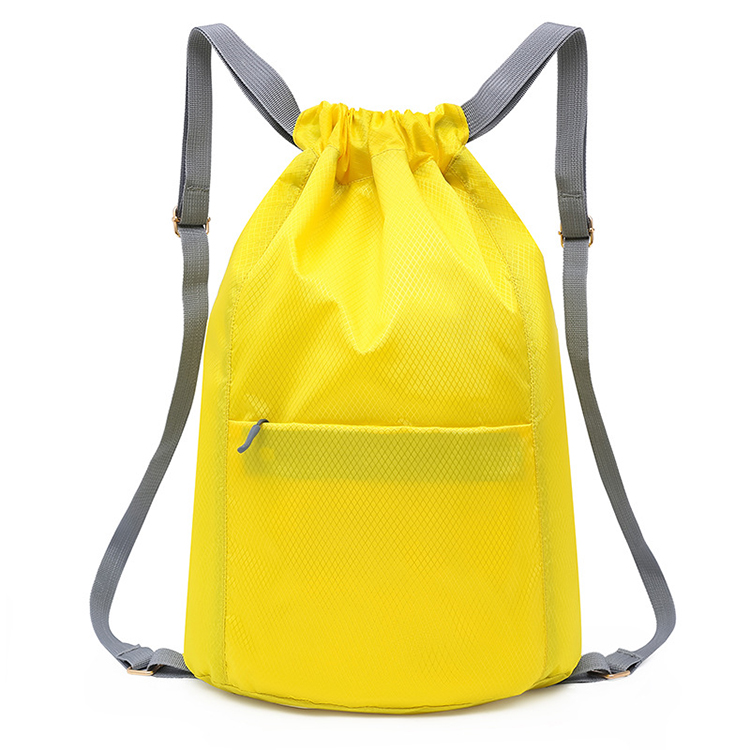  Strap pocket drawstring sports large capacity backpack