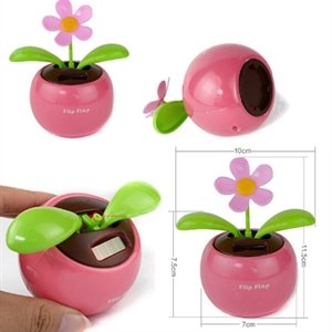 Print Decorative Swing Solar Flower Toy Plant Bobble