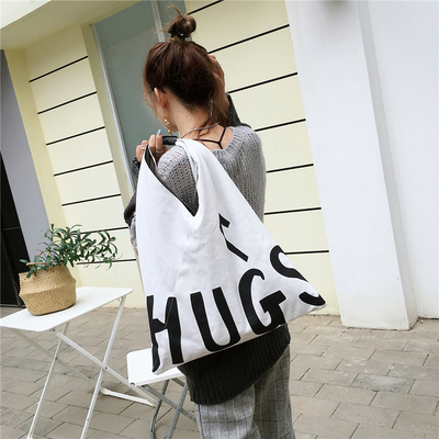 Women Casual Canvas Shoulder Bag Lady Handbag Eco Reusable Large Tote Shopping Bags