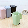 Office Mini Curbside Trash Can with Lid