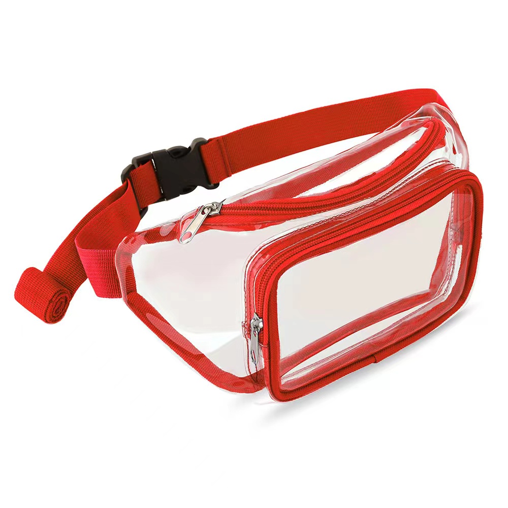 Double Zippered Clear Fanny Pack