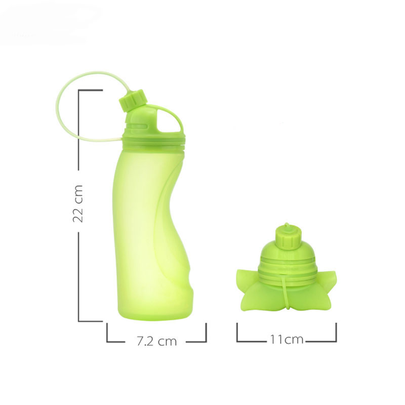 Sports Silicone Collapsible Water Bottle