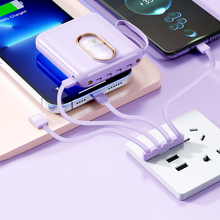 5000mAh Portable Power Bank Built-in 4 Cable