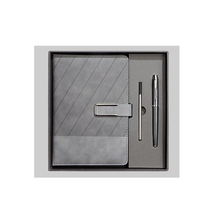 Twill Buckle Notebook Gift Set
