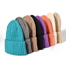 Autumn And Winter Simple Shag Line Knitted Hat