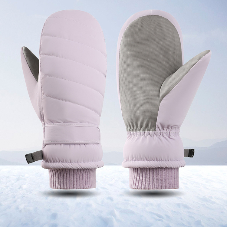 Women's ski winter warm with fleece thickening gloves