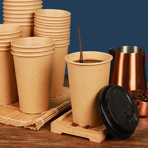 Kraft Paper Hot Coffee Beverage Cup