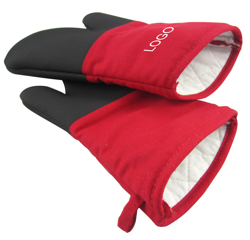 BBQ Microwave Oven Heat Protective Mitts 1 Pair