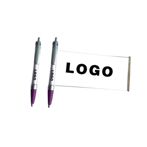 Custom Logo Solid Color Banner Ballpoint Pen