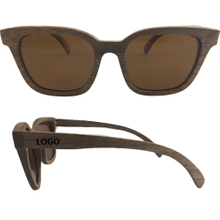 Print Polarized Wooden Sunglasses