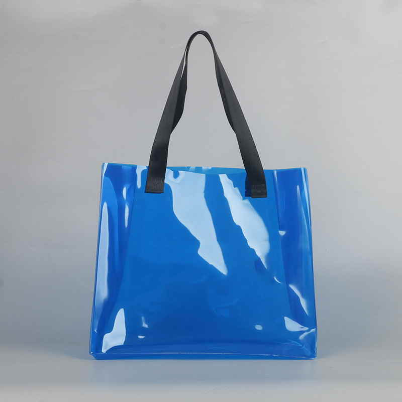 Clear Tote Bags Large PVC Transparent Beach Bag Waterproof Clear Bag for Women Summer Pool Stadium Work Gym