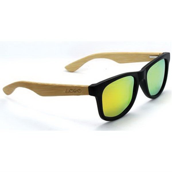 Customized Bamboo Color Film Sunglasses