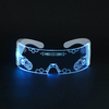 LED Visor Glasses 7 Colors Futuristic Glasses Light up Glasses Luminous Flashing Glow in the Dark Glasses Led Goggles for Bar Club Party