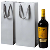 Natural Kraft Paper Wine Bag for Two Bottles