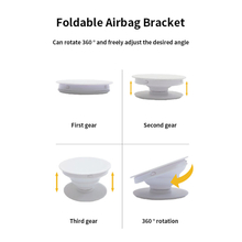 Foldable retractable phone air bag stand