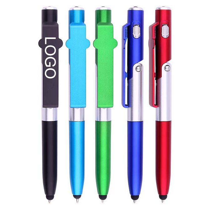 4 in 1 Stylus Pen With LED Light Phone Stand
