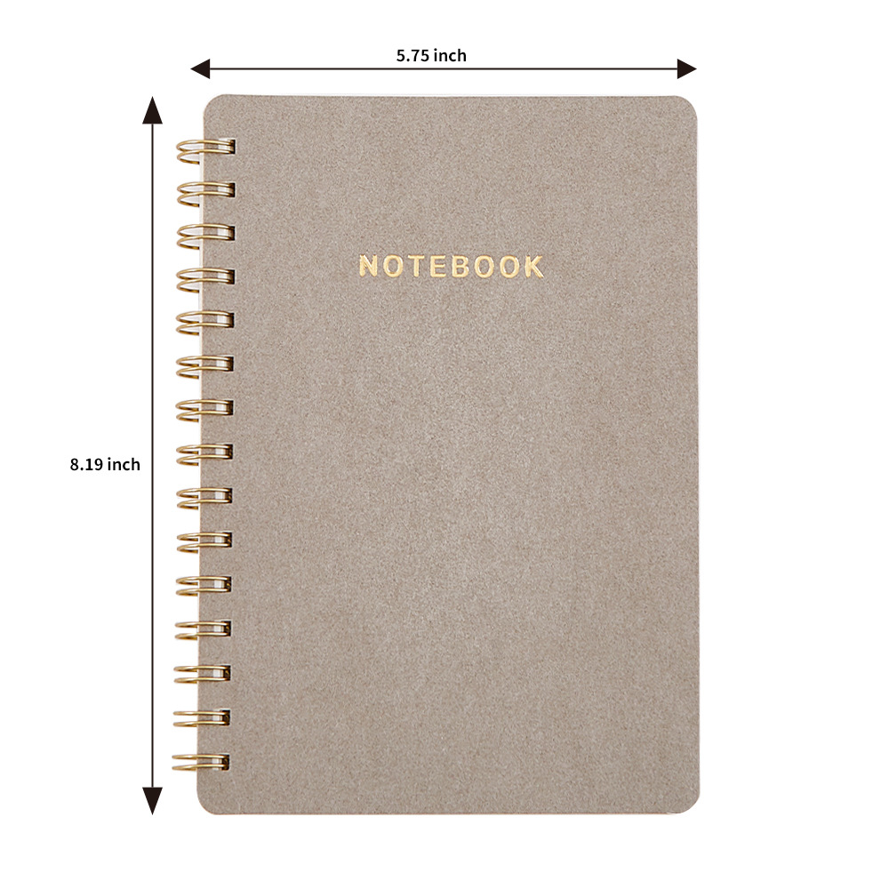 Lined Spiral Journal Notebook Hardcover Double Metal Wire A5 Spiral Journal & Notebook