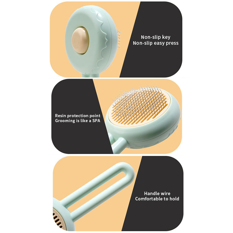 Home Pet Animal for Cat Dog Self-cleaning Comb