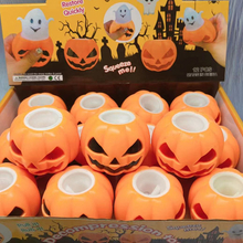 The New Hot Halloween Pumpkin Head Ball Pinch Toy