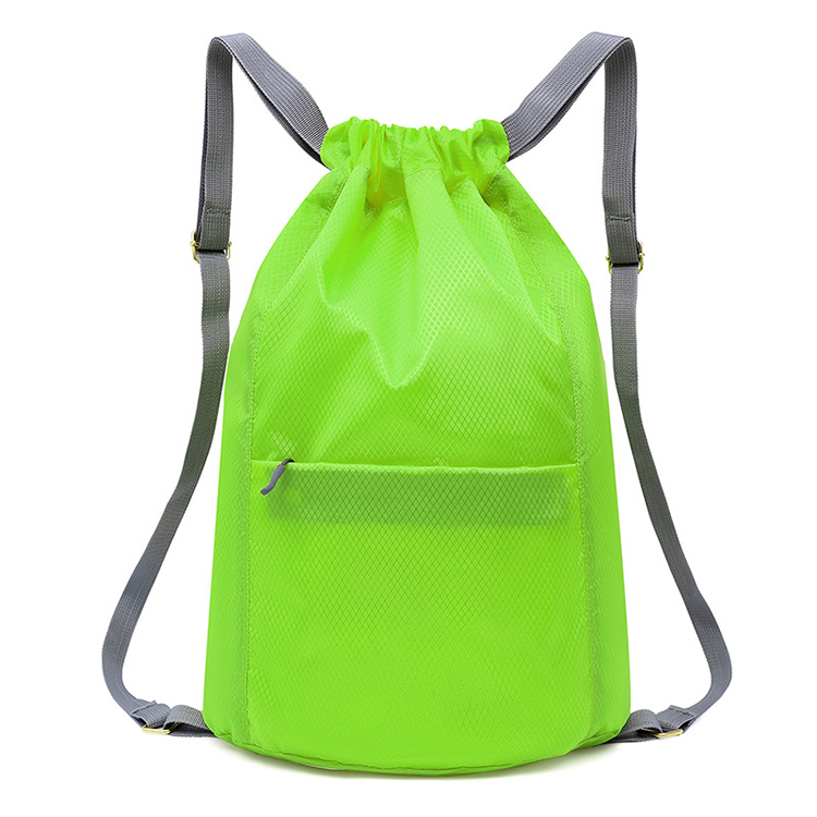  Strap pocket drawstring sports large capacity backpack