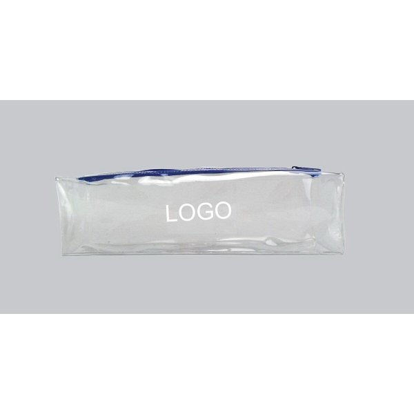 Custom Clear PVC Zipper Pencil Bag Pouch