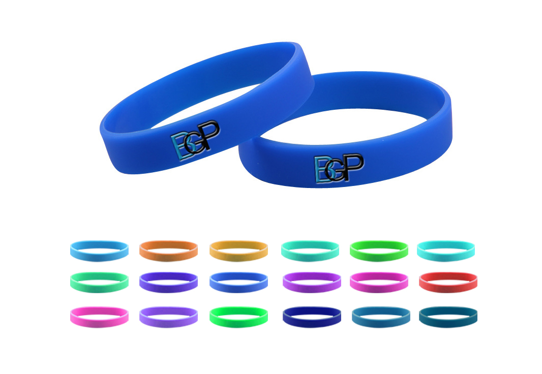  Promotional Custom Printed Silicone Bracelet Wristband