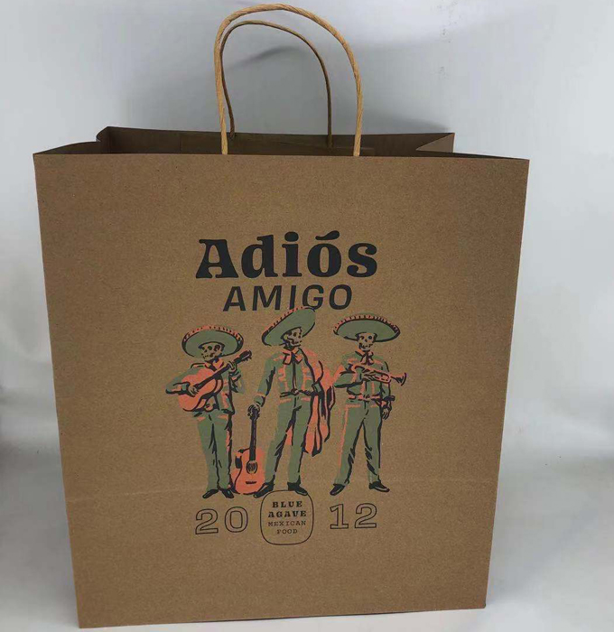 Customized Large Size Kraft Paper Bags