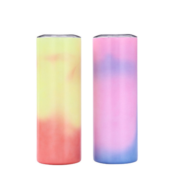 Creative Temperature Change Color Car Stainless Steel Water Bottle Coffee Mug 