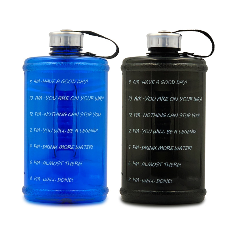 2.2L Motivational Large Capacity Water Bottle With Time Marker