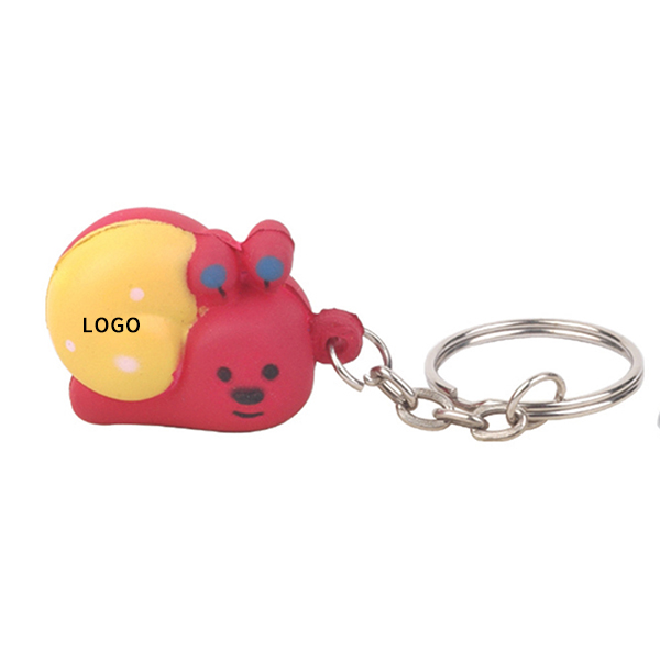 PU Elephant Stress Ball Keychain Pressure Reliever Keyring