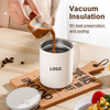 400ml Stainless Steel Coffee Mug with Rotating Lid