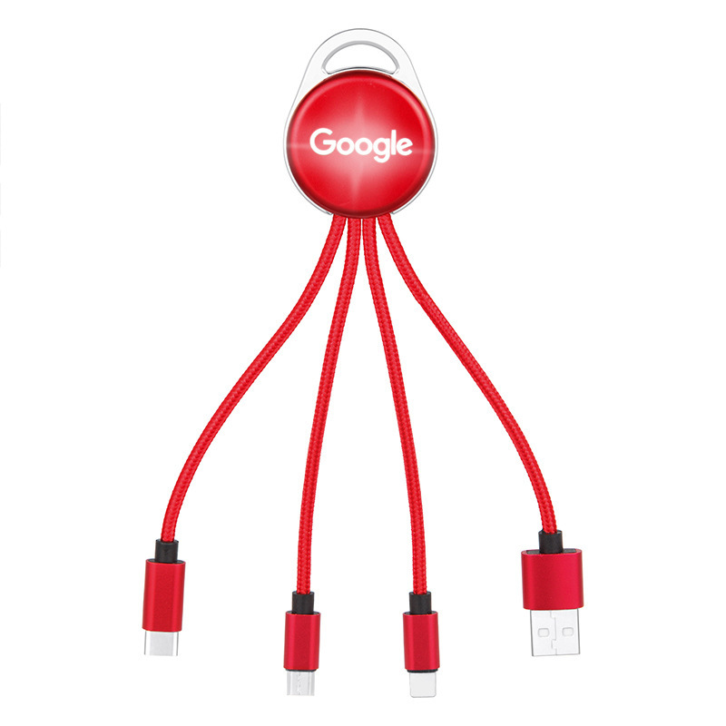 4-in-1 Logo Lighting Charging Cable