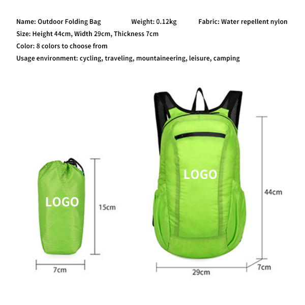 Outdoor Backpack Large Capacity Lightweight Logo Sports Travel Backpack