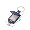 Blanks Leather Digital Photo Metal Key chains Laser Printing Key Rings