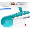 Portable Plastic Pill Box And Water Cup 2-in-1