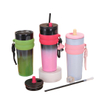 24oz Stainless Steel Straw Tumbler With Lifting Rope