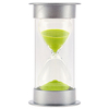 Fall-proof Silver Cover Hourglass Timer Quicksand Bottle