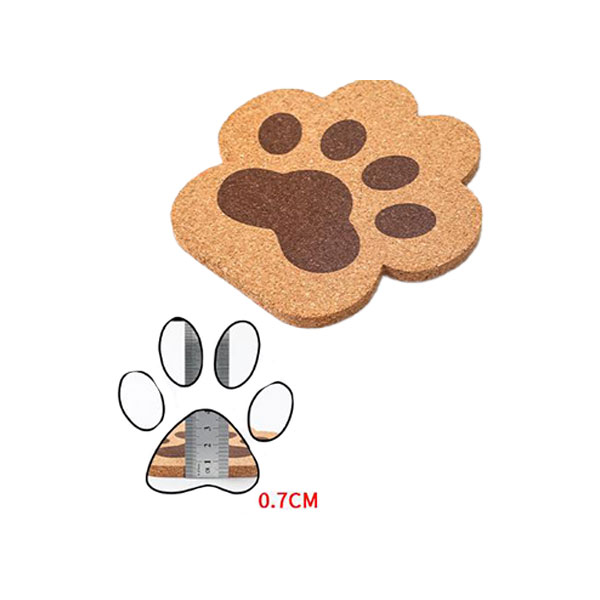 Cute Cartoon Style Home Cork Insulated Coasters