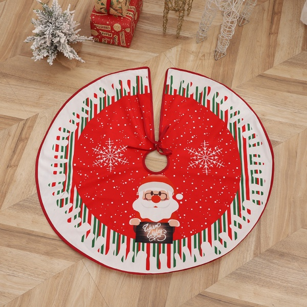 New Cartoon Round Elk Christmas Tree Decoration Base Mat